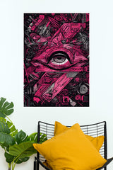 Pink Shade Eye Wall Poster | Eyes Posters