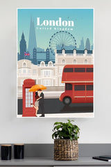 Popular London Christmas Poster | CIty Posters