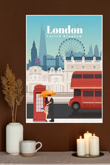 Popular London Christmas Poster | CIty Posters