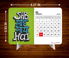 Positive Lines Premium Table Desk Calendar