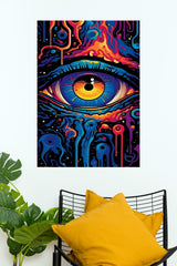 Psychedelic Colorful Eye Poster | Eyes Posters