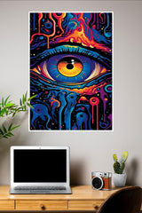 Psychedelic Colorful Eye Poster | Eyes Posters