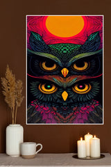 Psychedelic Owl Poster | Animal Posters