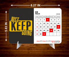 Quotes About Success Premium Table Desk Calendar