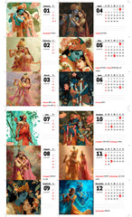 Radha Krishna Premium Table Desk Calendar