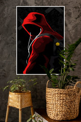 Red Hoodie Music Lover Poster | Music Posters
