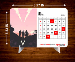Red Dead Redemption Premium Table Desk Calendar