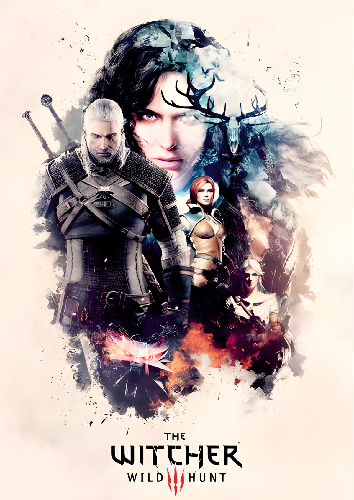 The Witcher Wild Hunt Characters Gaming Poster (Game Poster)