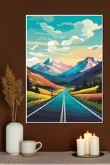 Road in Mountains Poster | CIty Posters