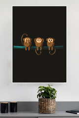 3 Monkey Poster | Animal Posters