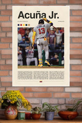 Acuna Poster | Baseball Posters