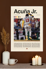 Acuna Poster | Baseball Posters