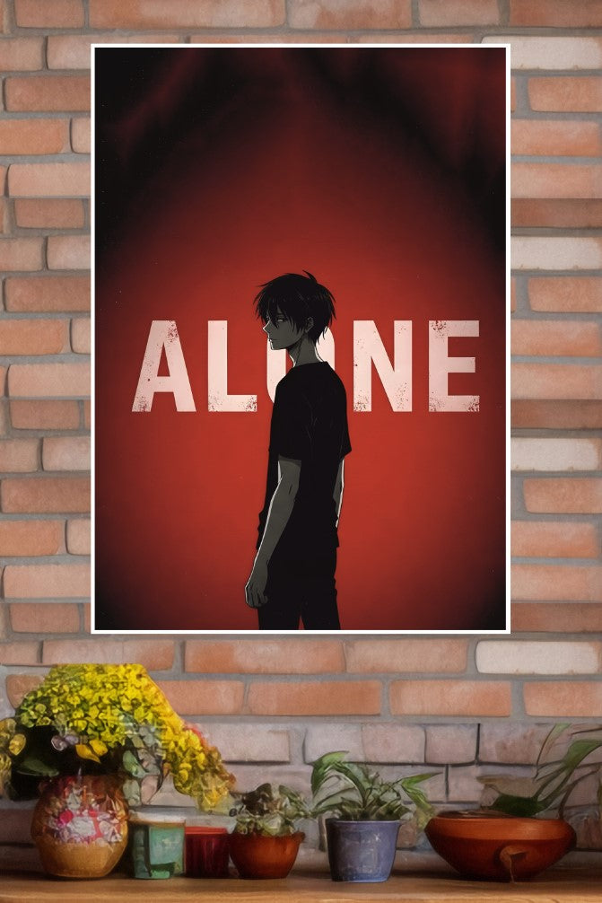 Alone Poster | Gym and Motivational Quotes Posters
