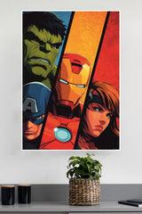 Avengers Assemble Comic Art Wall Poster | Superhero Posters