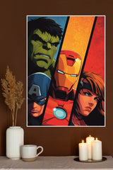 Avengers Assemble Comic Art Wall Poster | Superhero Posters