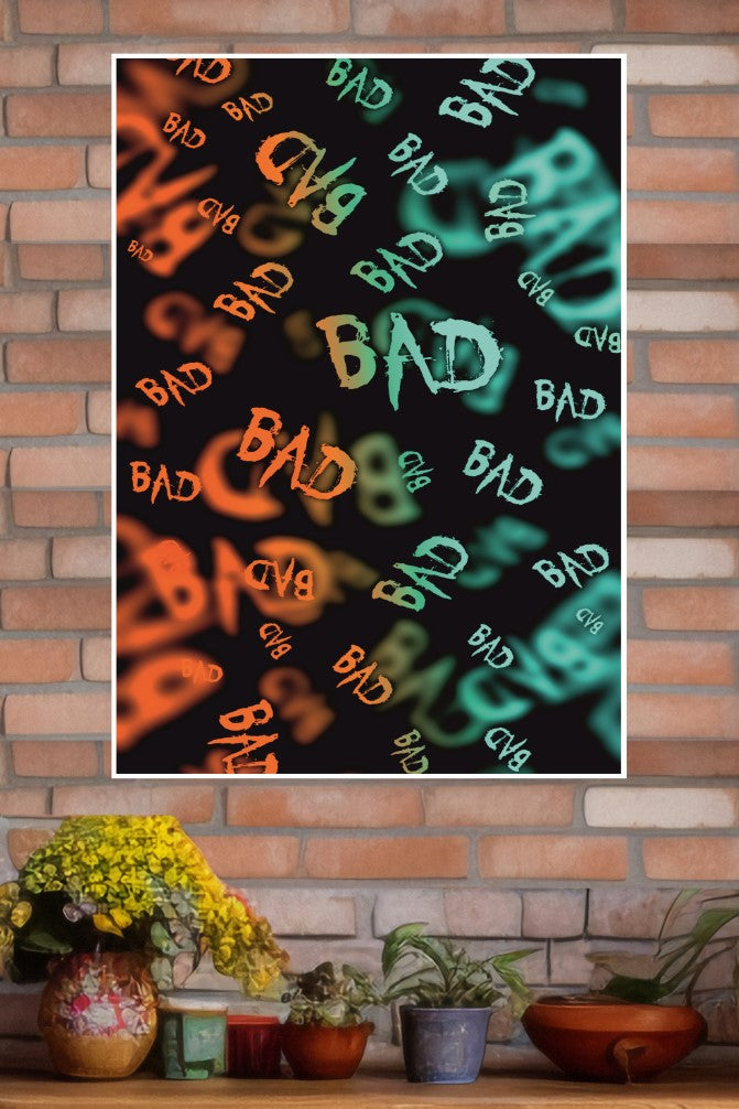 Bad Color Poster | Gym and Motivational Quotes Posters