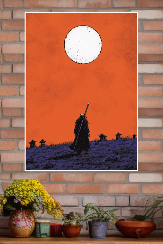 Blade of the Setting Sun Poster | Samurai Warrior Poster