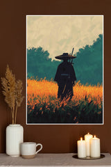 Blades of Autumn Poster | Samurai Warrior Poster