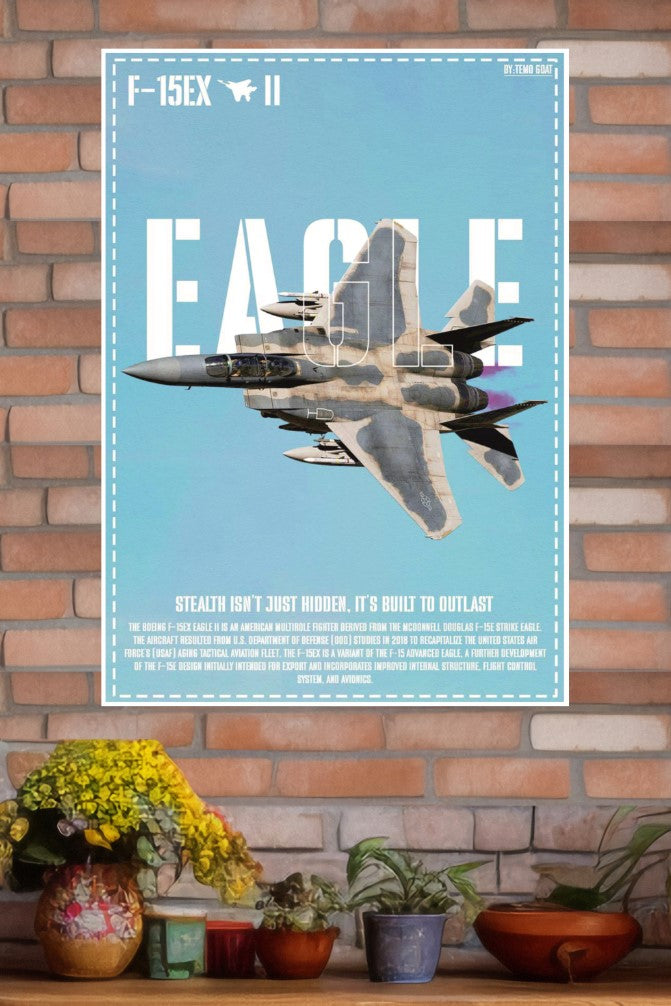 Boeing F-15 EX EagleII Poster | Fighter Plane Posters