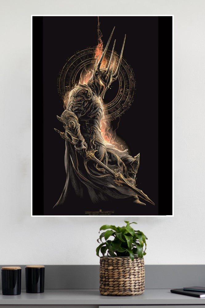 Burning Sward Knight Poster | Hollywood Movies Posters