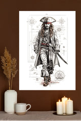 Captain Jack Sparrow Poster | Hollywood Movies Posters