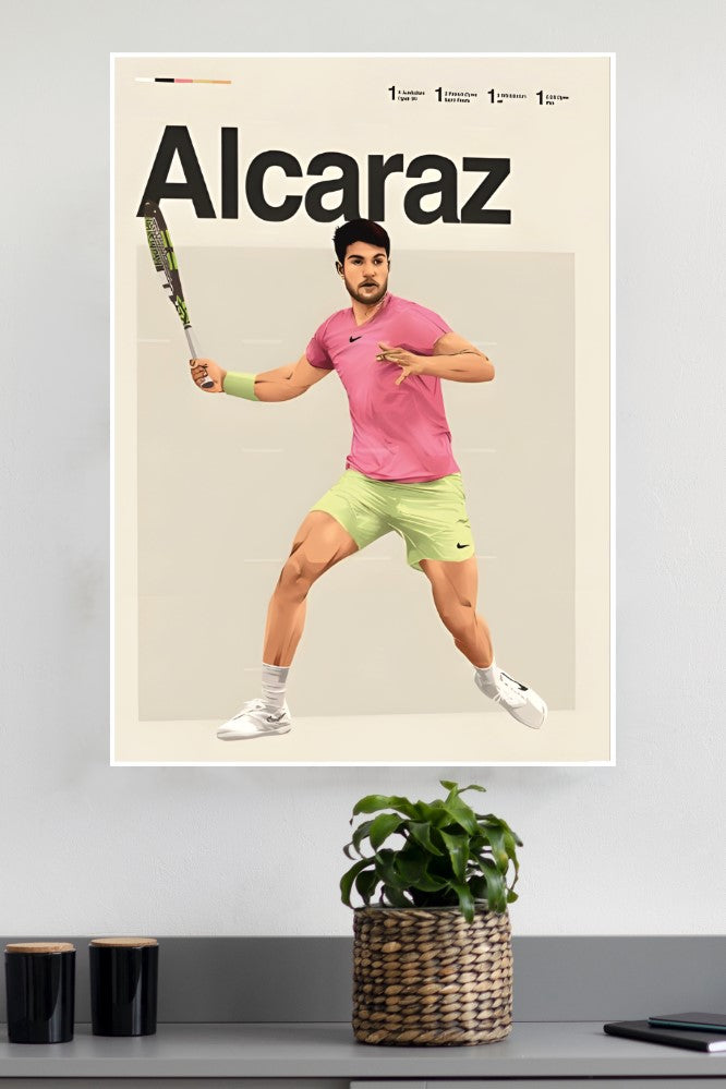 Carlos Alcaraz Poster | Tennis Champions Posters