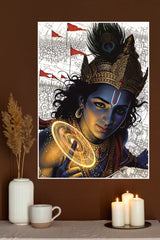 Divine Strategist Lord Krishna Wall Poster | God Posters