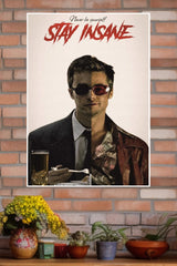 FIGHT CLUB Stay Insane Poster | Hollywood Movies Posters