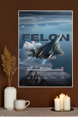 Falcon of the Future Poster | Fighter Plane Posters