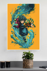 Giyu Tomioka From Demon Slayer Poster | Anime Posters