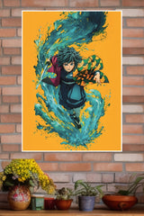 Giyu Tomioka From Demon Slayer Poster | Anime Posters