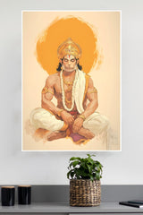 Hanuman The Meditative Warrior Poster | God Posters