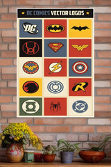 Hero Symbols Collection Poster | Superhero Posters