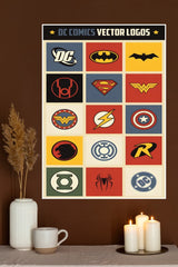 Hero Symbols Collection Poster | Superhero Posters