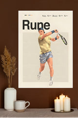 Holger Rune Poster | Tennis Champions Posters