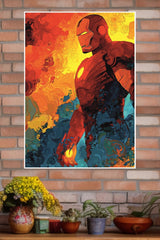 Iron Man Armored Hero Abstract Superhero Wall Poster | Superhero Posters