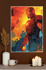 Iron Man Armored Hero Abstract Superhero Wall Poster | Superhero Posters