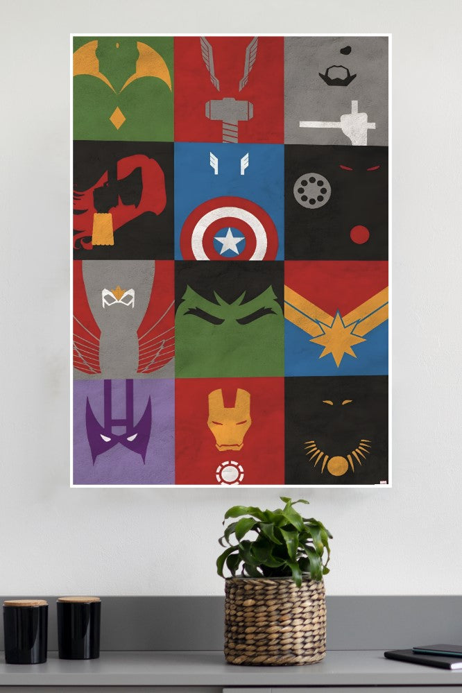 Icons of Heroism Poster | Superhero Posters