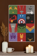Icons of Heroism Poster | Superhero Posters