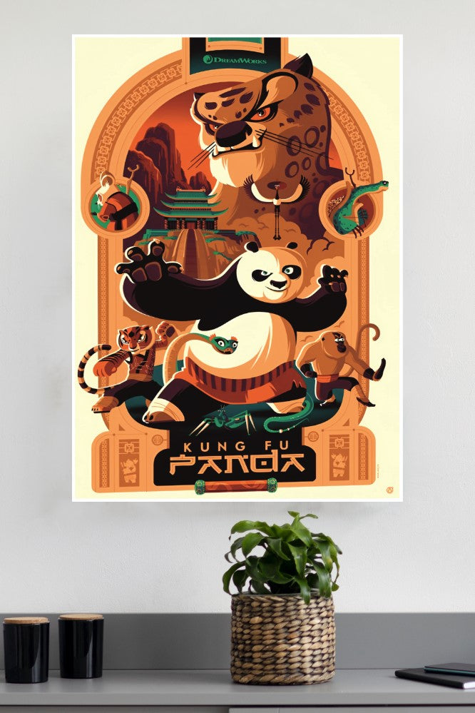 Kung Fu Panda Movie Poster | Animated Movie Posters