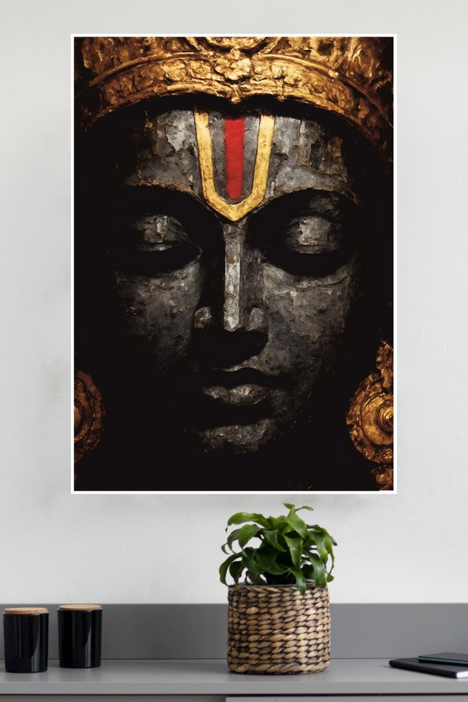 Lord VISHNU Venkateswara Divine Face Wall Poster | God Posters