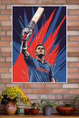 MSDhoni Poster | Cricketers Posters