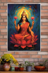 Maa Lakshmi–Goddess of Wealth Poster | God Posters