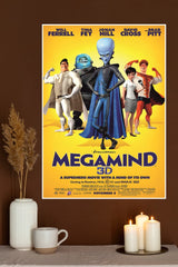 Mega mind movie Poster | Animated Movie Posters