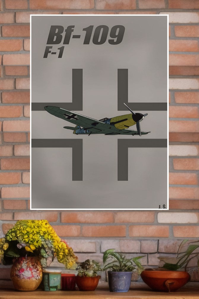 Messerschmitt Bf 109 Poster | Fighter Plane Posters