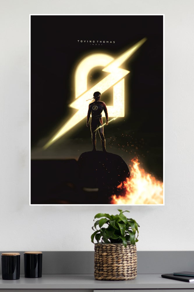 Minnal Murali Lightning Logo Poster | Tollywood Movies Posters