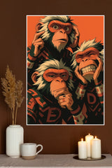 Monkeys Poster | Animal Posters