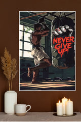 Never Give Up Poster | Gym and Motivational Quotes Posters