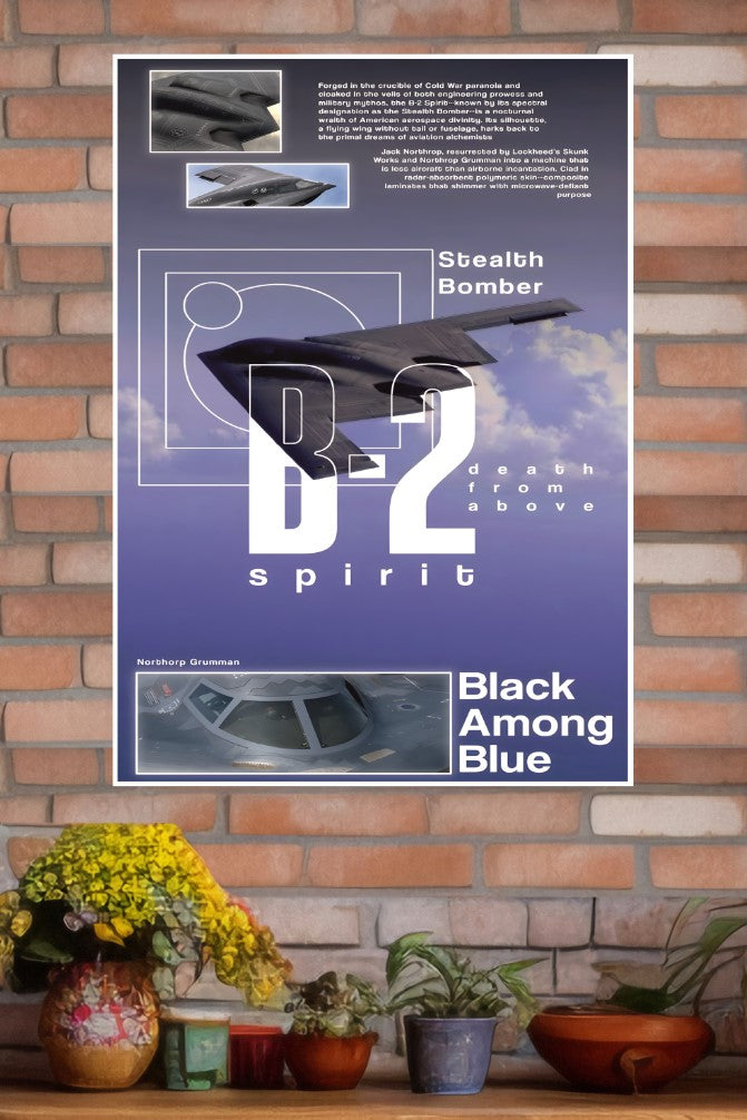 Northrop B-2 Spirit Poster | Fighter Plane Poster