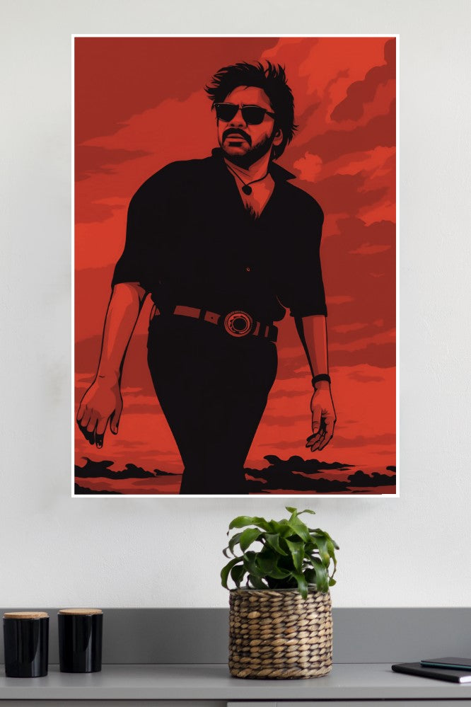 Pawan Kalyan Red Rebellion Poster | Tollywood Movies Posters